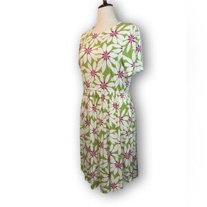 NWOT Modcloth Green and Pink Floral dress